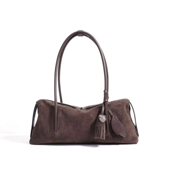SAINT DLOVE Capri Suede Bag - Front View | Luxury Resort Wear 2026