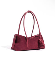 SAINT DLOVE Monaco Suede Bag - Detail Shot | Luxury Resort Wear for Stylish Travelers