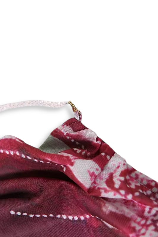 SAINT DLOVE Sangria Halter Dress - Alternate View 4 | Luxury Resort Wear for Stylish Travelers