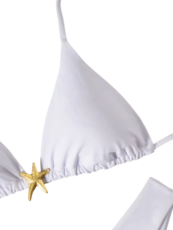 SAINT DLOVE Capri Halter Bikini - Detail Shot | Luxury Resort Wear 2026