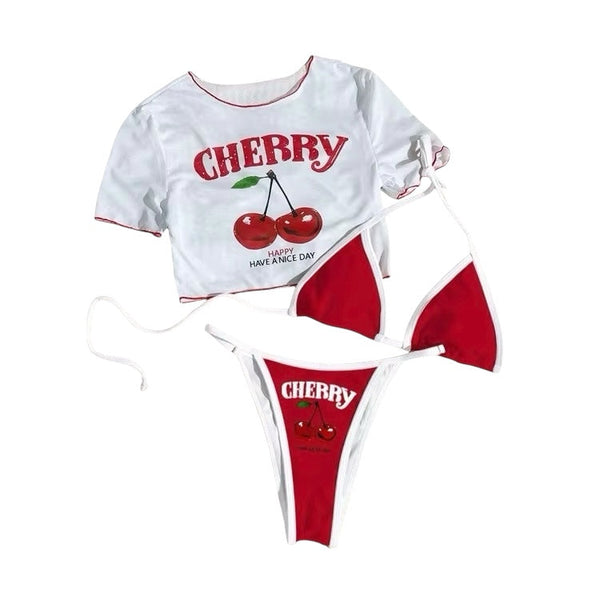 SAINT DLOVE Cherry Cut Bikini - Lifestyle Scene | Luxury Resort Wear 2026