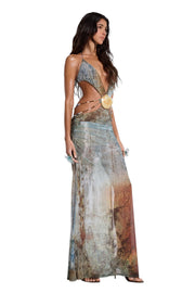SAINT DLOVE Maldives Silk Dress - Detail Shot | Luxury Resort Wear 2026